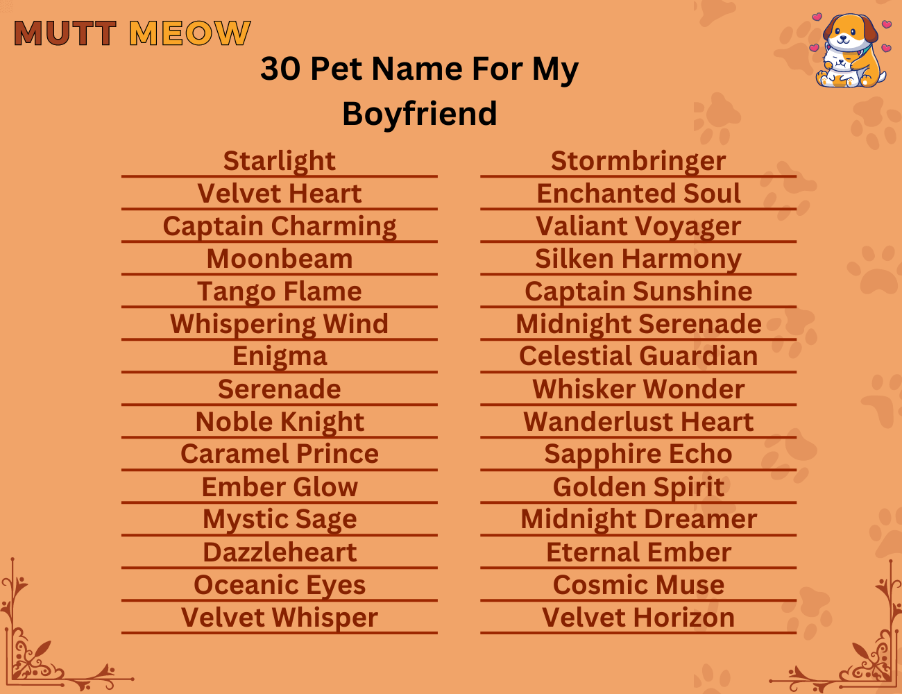 30 Pet Name For My Boyfriend