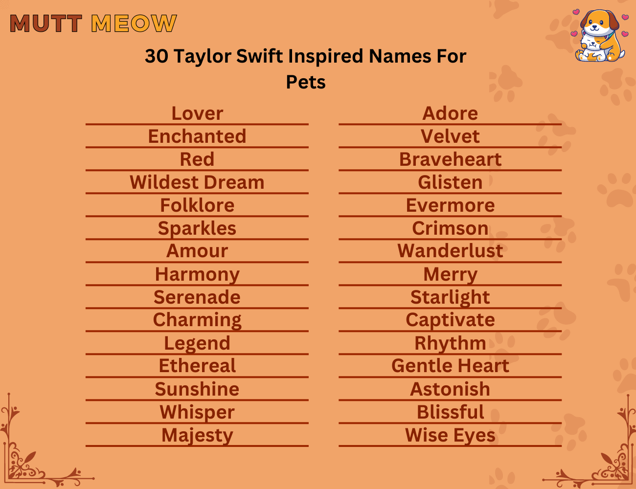 30 Taylor Swift Inspired Names For Pets