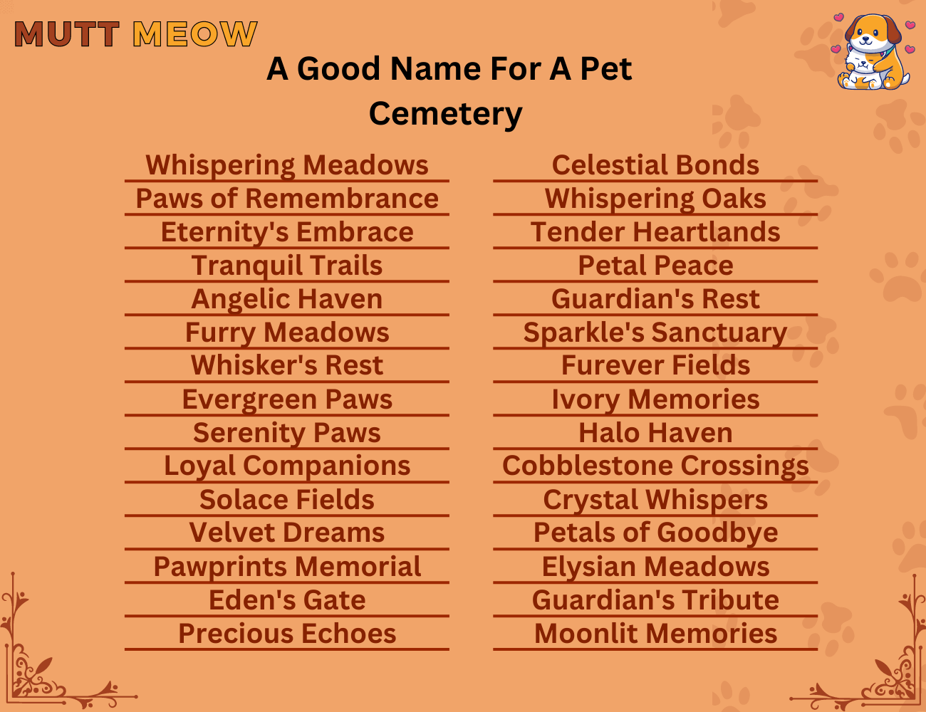 A Good Name For A Pet Cemetery