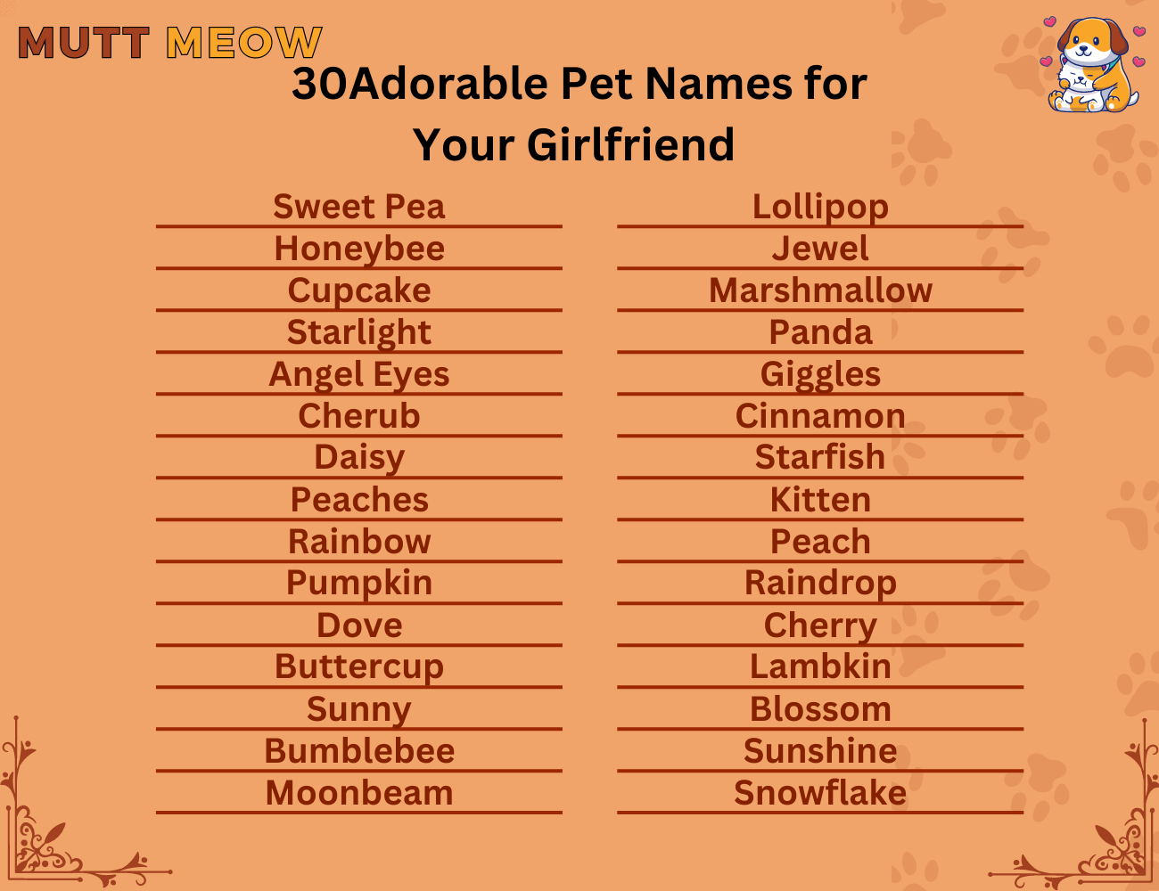 30 Adorable Pet Names for Your Girlfriend