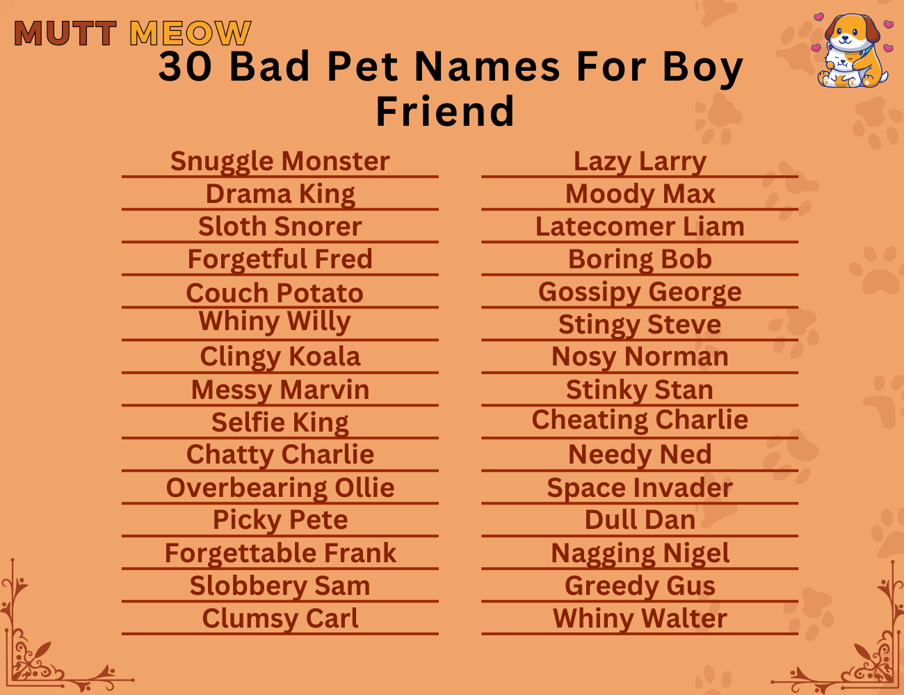 30 Bad Pet Names For Boyfriend (