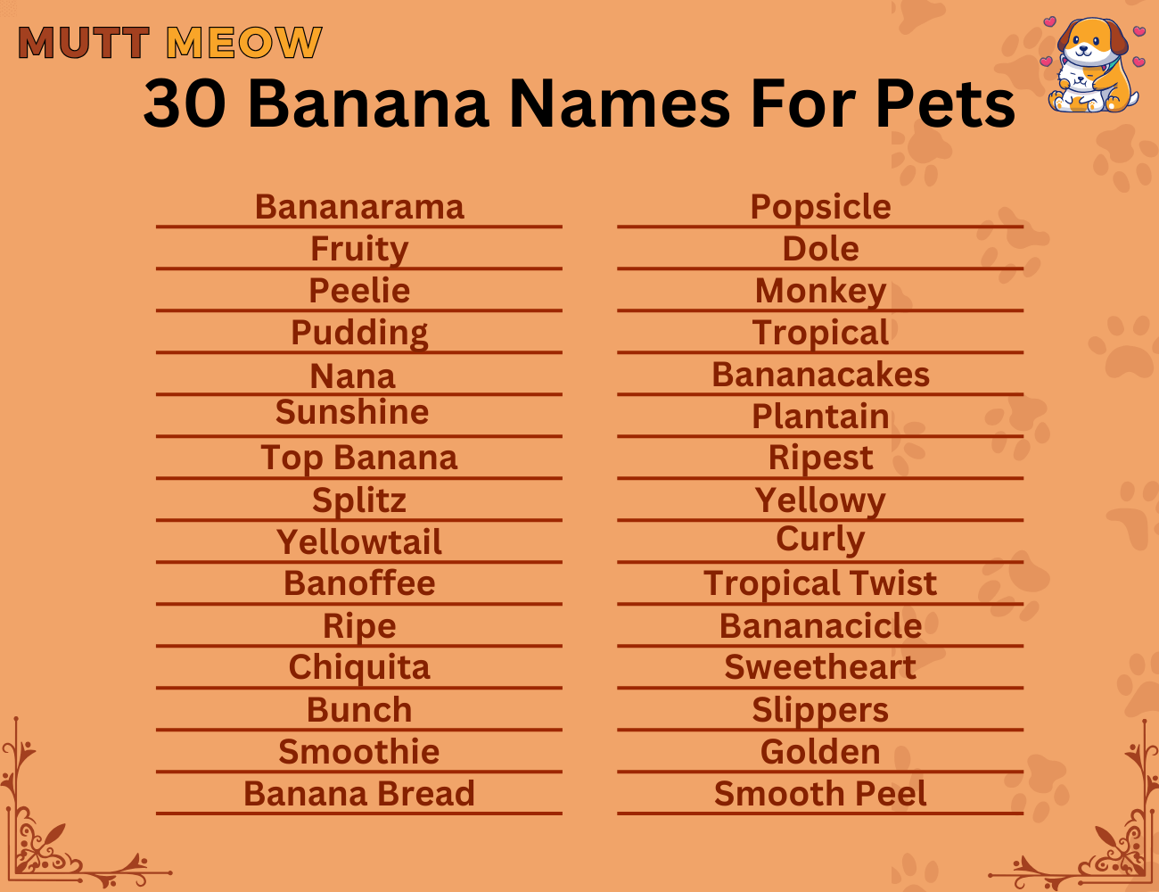 30 Banana Names For Pets