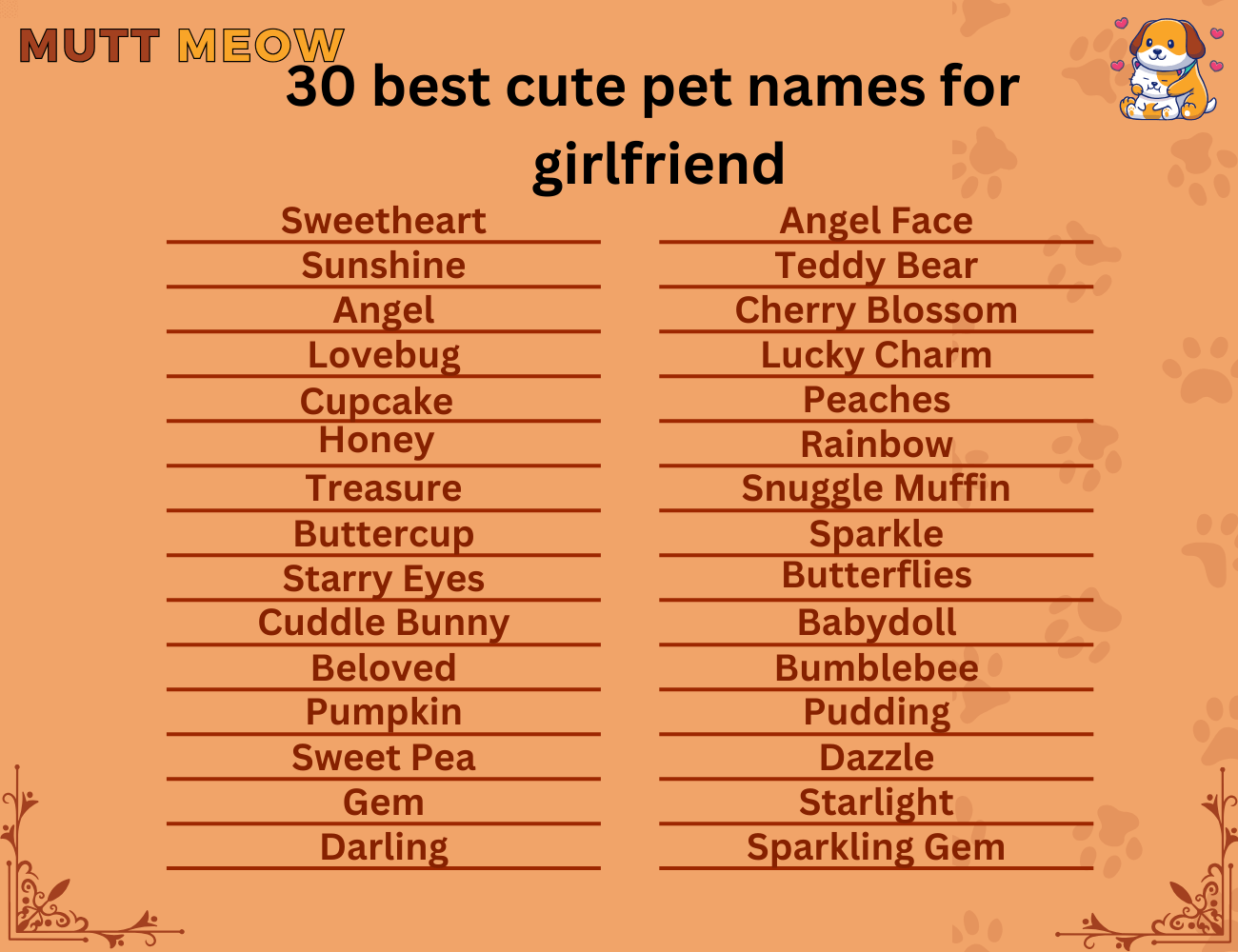 Bulk 1 30 Best Cute Pet Names For Girlfriend 1 