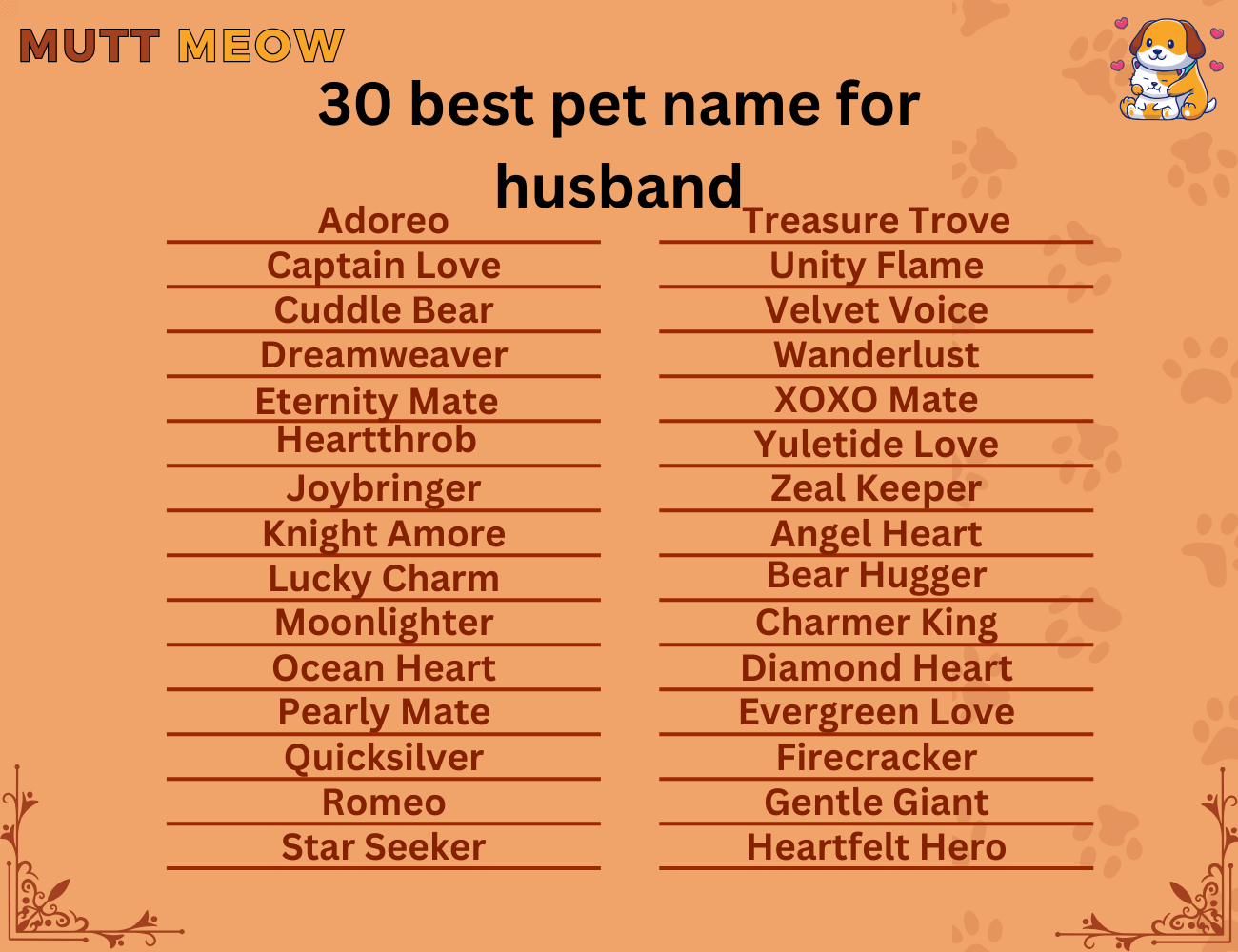 Bulk 1 30 Best Pet Name For Husband 1 
