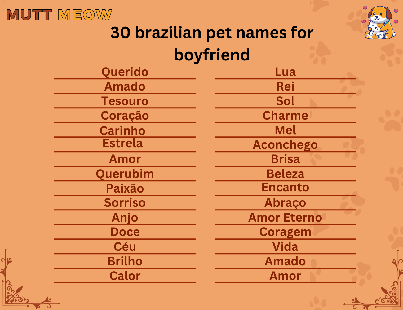 30 brazilian pet names for boyfriend