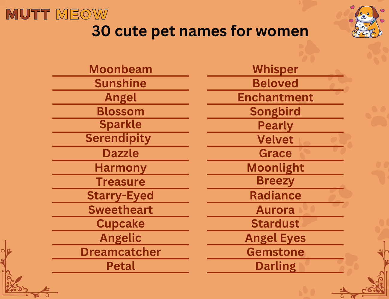 pet names for women        <h3 class=