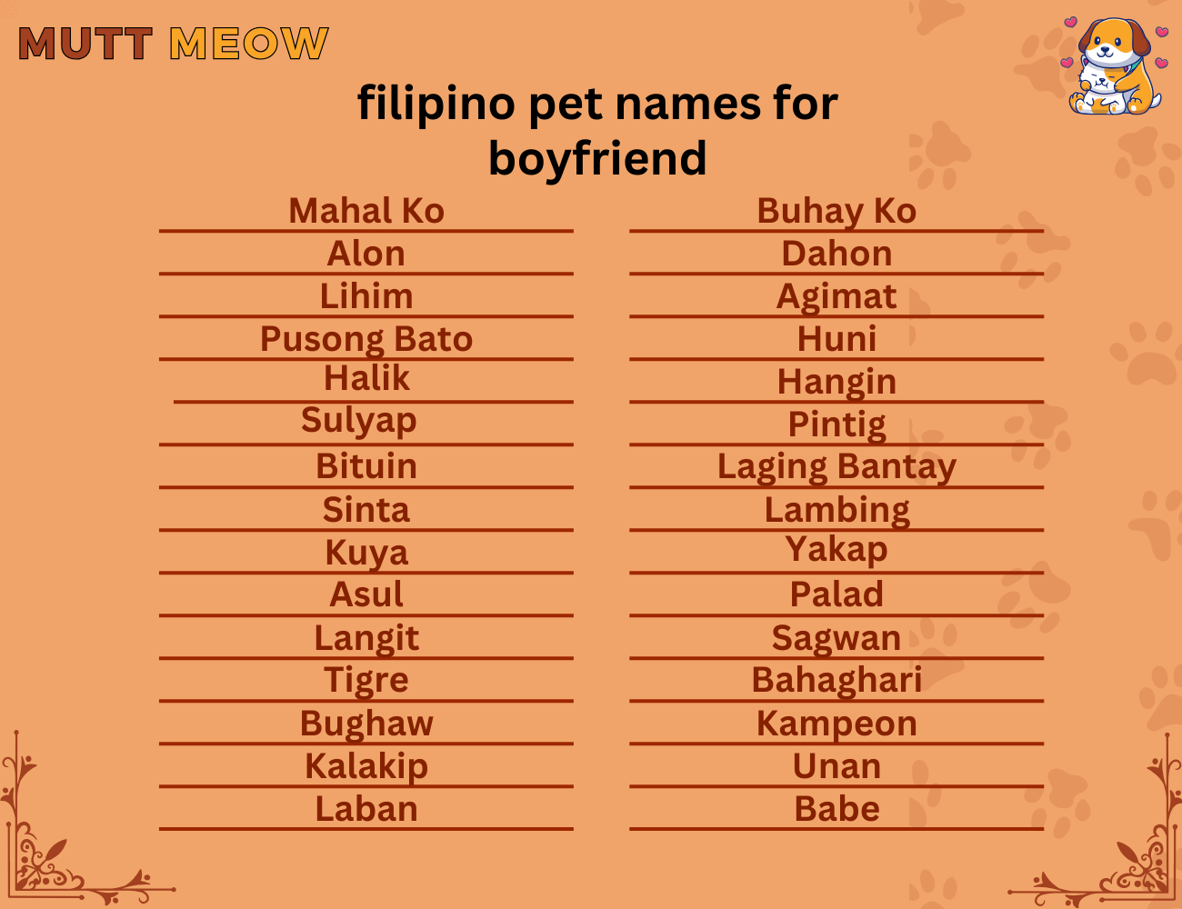 filipino pet names for boyfriend