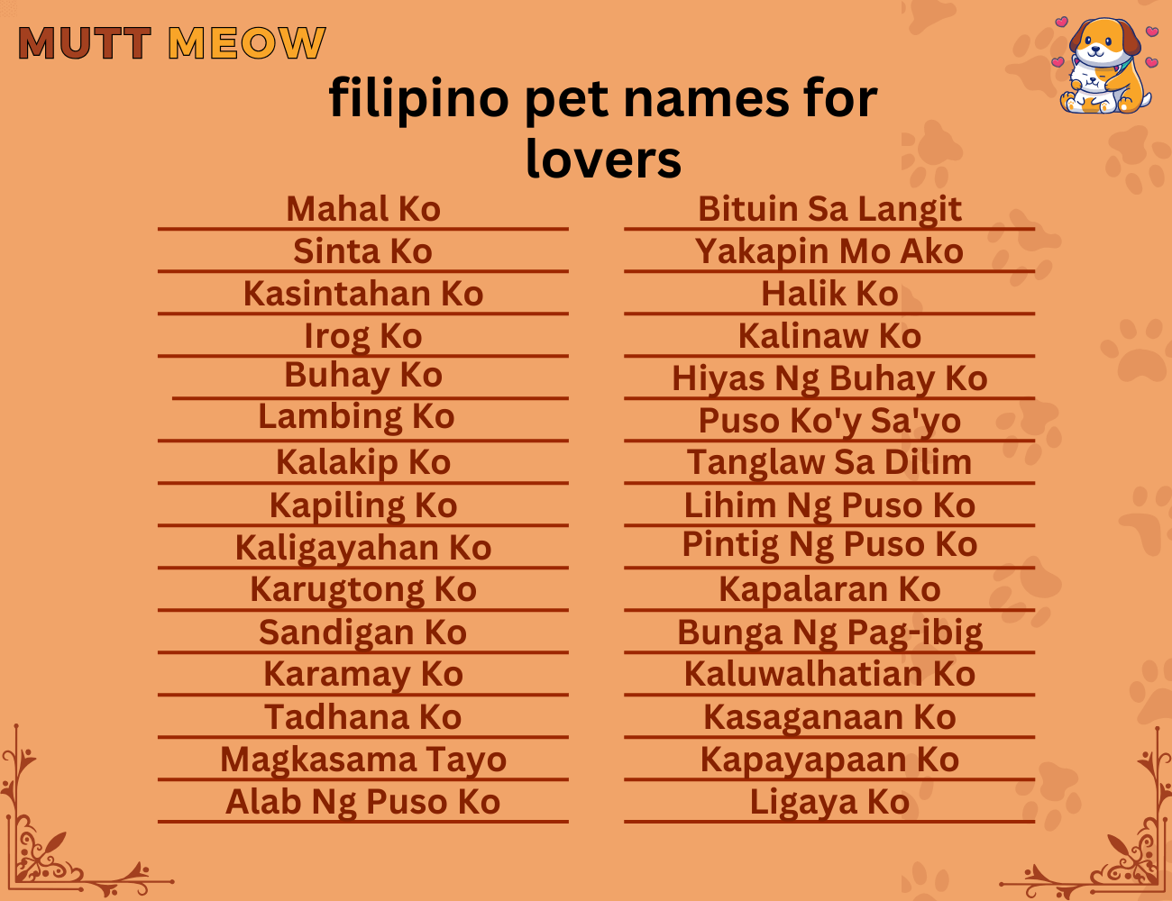 filipino pet names for lovers