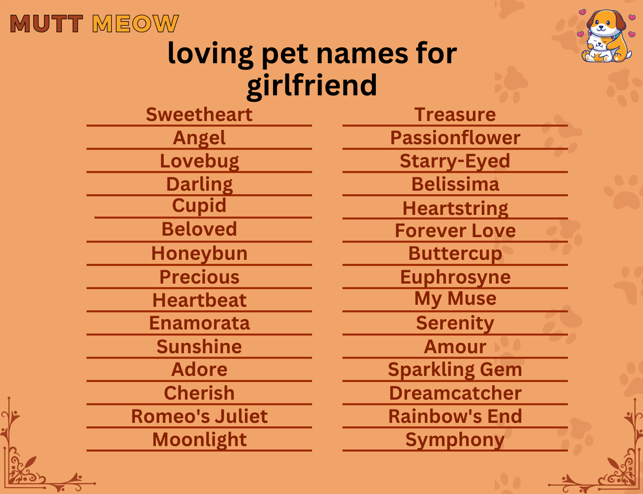 Bulk 1 Loving Pet Names For Girlfriend 1 