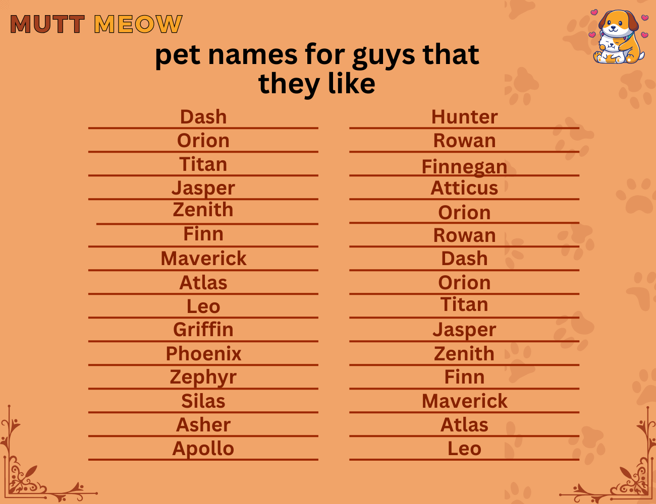 Bulk 1 Pet Names For Guys That They Like 1 