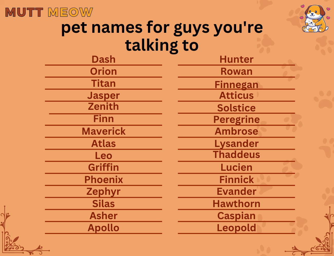 Bulk 1 Pet Names For Guys Youre Talking To 1 