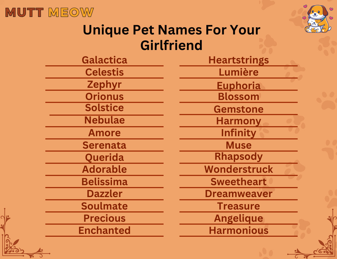 Unique Pet Names For Your Girlfriend