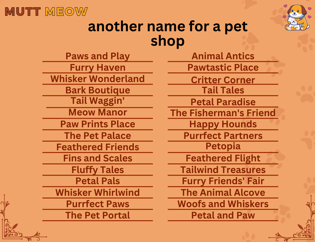 another name for a pet shop