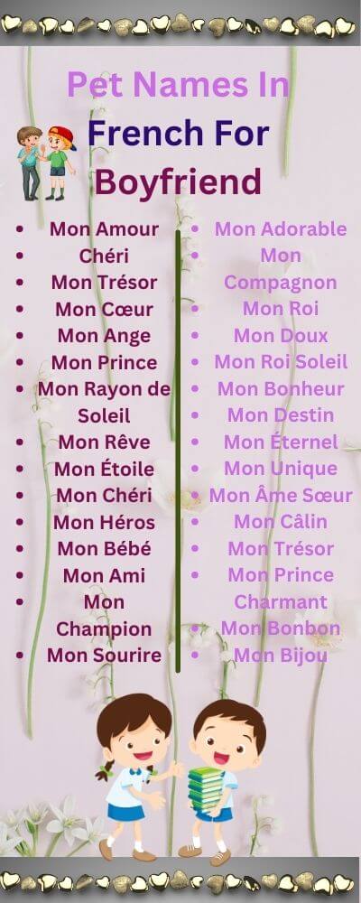 pet names in french for boyfriend