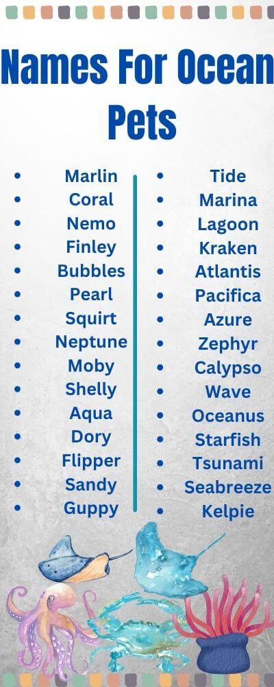 names for ocean pets