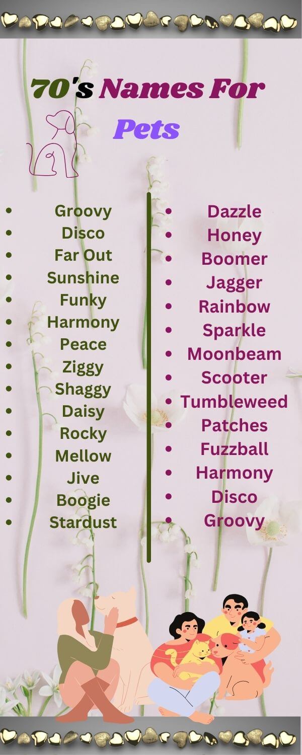 70's names for pets
